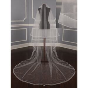 Your Dream Dress Exclusive 8881 Diamond White Chapel Foldover Bridal Veil
